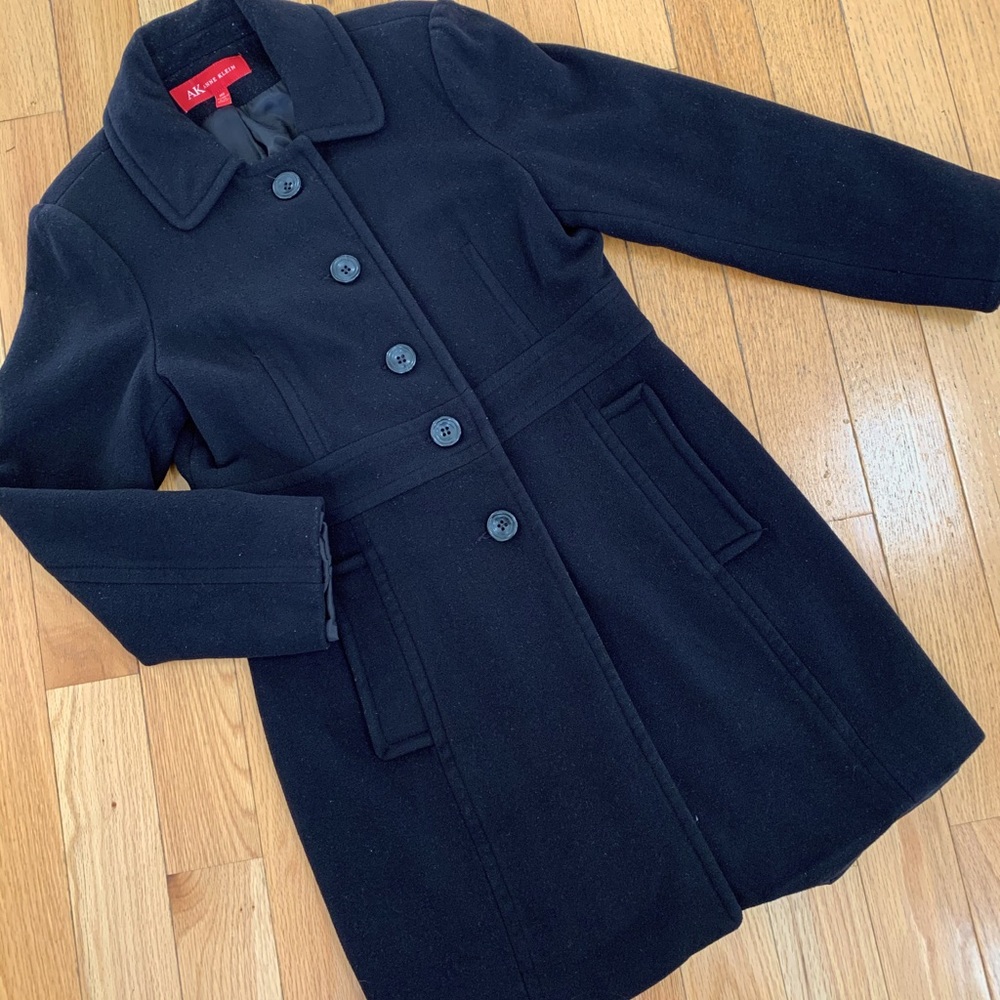 Winter Wool Coat - Long M Anne Klein